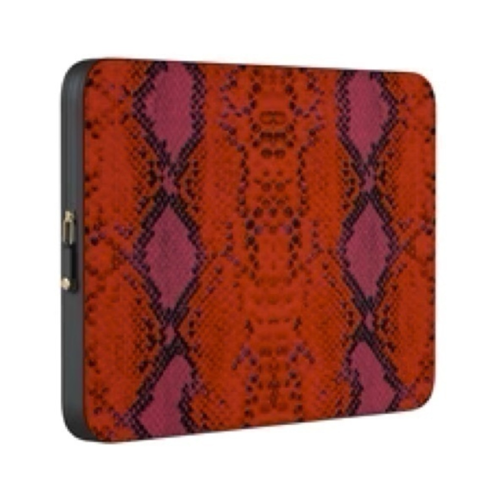 Snake print black tech iPad case tablet small neoprene padded zip Cynthia rowley